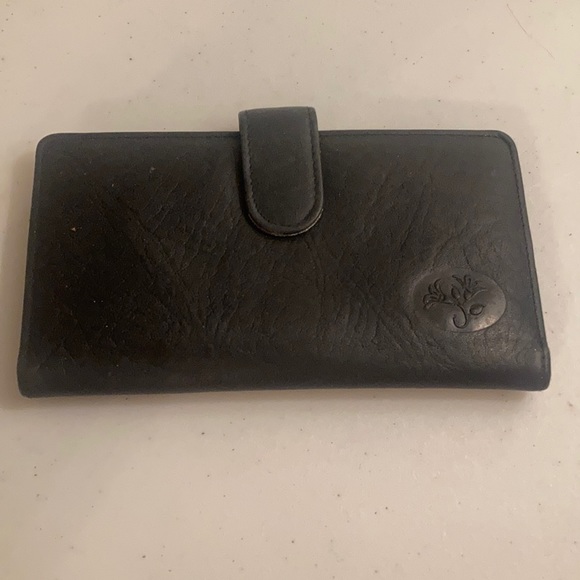 Vtg Buxton top grain cowhide exterior black wallet - Picture 1 of 6
